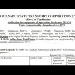 TNSTC RECRUITMENT NOTIFICATION / 417 VACANCY / APPRENTICE JOBS / RAMESH TNPSC ACADEMY